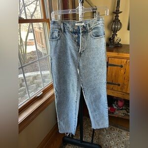 Pacsun acid wash high rise straight jeans 24